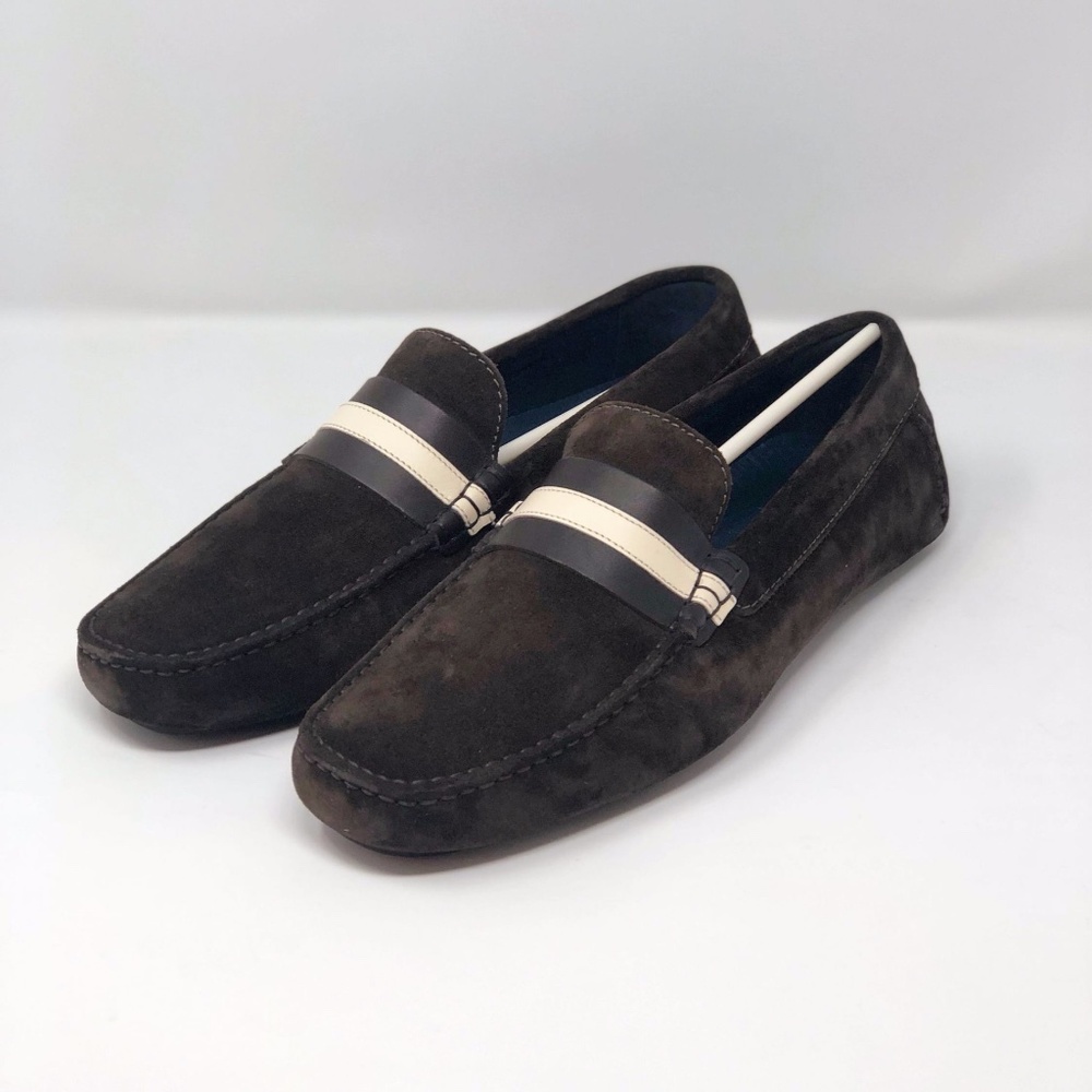 MAX STANCO NIB Dark Brown Suede Loafers